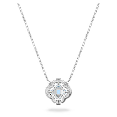 Swarovski Damen Swarovski Sparkling Dance Halskette Glücksklee, Blau, Rhodiniert 5642927